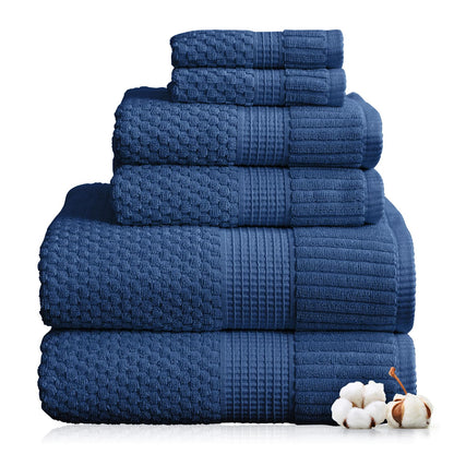 NY Loft 100% Cotton 4-Pack Bath Towel Set | White | Oeko-TEX | Quick-Dry