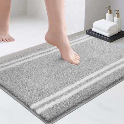 PURRUGS Bathroom Runner Rug, Bath Mat, 24" x 60", Beige