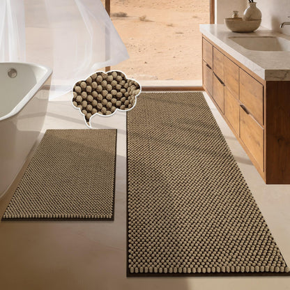 BSICPRO Bathroom Rugs Set 2 Piece, Light Blue, 20"x32" + 16"x24"