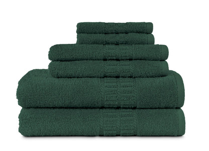 MyPillow MyTowels 6 Piece Towel Set - 100% Cotton Soft Absorbent Towels for Bathroom, 2 Bath Towels, 2 Hand Towels, 2 Washcloths [MyTowels 6-Piece Set, Khaki]