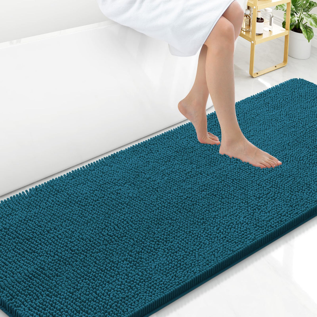 Arotive Bathroom Rugs 24x16, Soft Absorbent Shaggy Chenille Bath Rugs