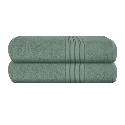 BOUTIQUO 6 Pack Cotton Towel Set, Contains 2 Bath Towels 28x55 inch, 2 Hand Towels 16x24 inch & 2 Wash Coths 12x12 inch, Ideal Everyday use, Ultra Soft Compact & Lightweight - Purple