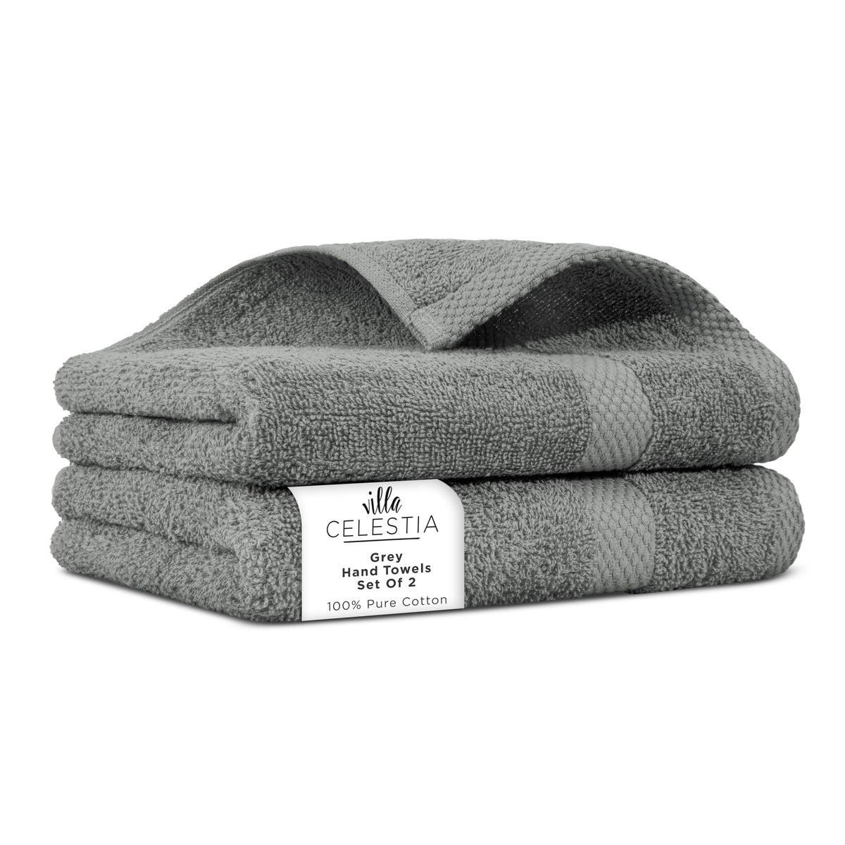 Villa Celestia 100% Cotton Bath Towel Set of 18-4 Bath Towels, 6 Hand Towels, 8 Wash Cloths, Sustainable, Soft, Highly Absorbent, Combed Cotton 18 Piece Set for Hotels, Spa, Bathroom, Dorm, Blue
