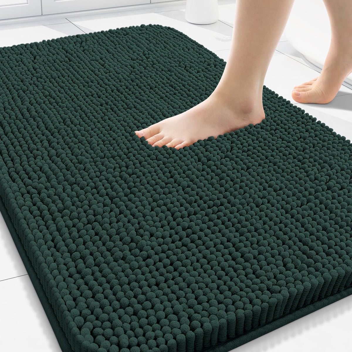 Arotive Bathroom Rugs 24x16, Soft Absorbent Shaggy Chenille Bath Rugs
