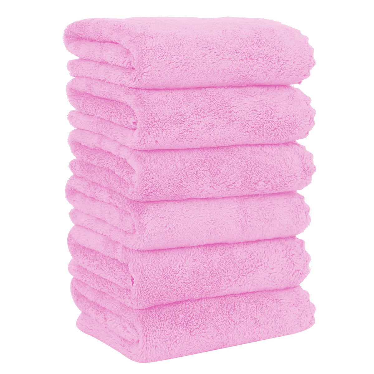 MOONQUEEN 6 Pack Premium Hand Towels - Quick Drying - Microfiber Coral Velvet Highly Absorbent Towels - Multipurpose Use as Hotel, Bathroom, Shower, Spa, Hand Towel 16 x 28 inches (Brown)