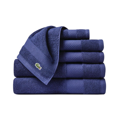 Lacoste Heritage 100% Supima Cotton Bath Towel 30" x 54", White