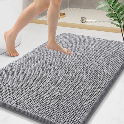 Arotive Bathroom Rugs 24x16, Soft Absorbent Shaggy Chenille Bath Rugs
