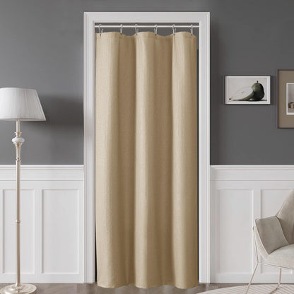 OVZME Berry Cute Shower Curtain, Embossed Textured Fabric Shower Curtain for Bathroom - Soft Cloth & Hotel Spa Luxury, Water Repellent, Machine Washable Shower Curtain, 72X72, Glacier Blue