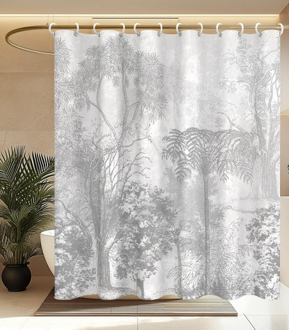MAMUSE Shower Curtain for Bathroom - Cute Aesthetic Decorative Modern Girly Unique Girls Design Pretty Women Waterproof Fabric Cloth Cortinas de Baño Bathtub 72 x 72 Inch, Leopard Print
