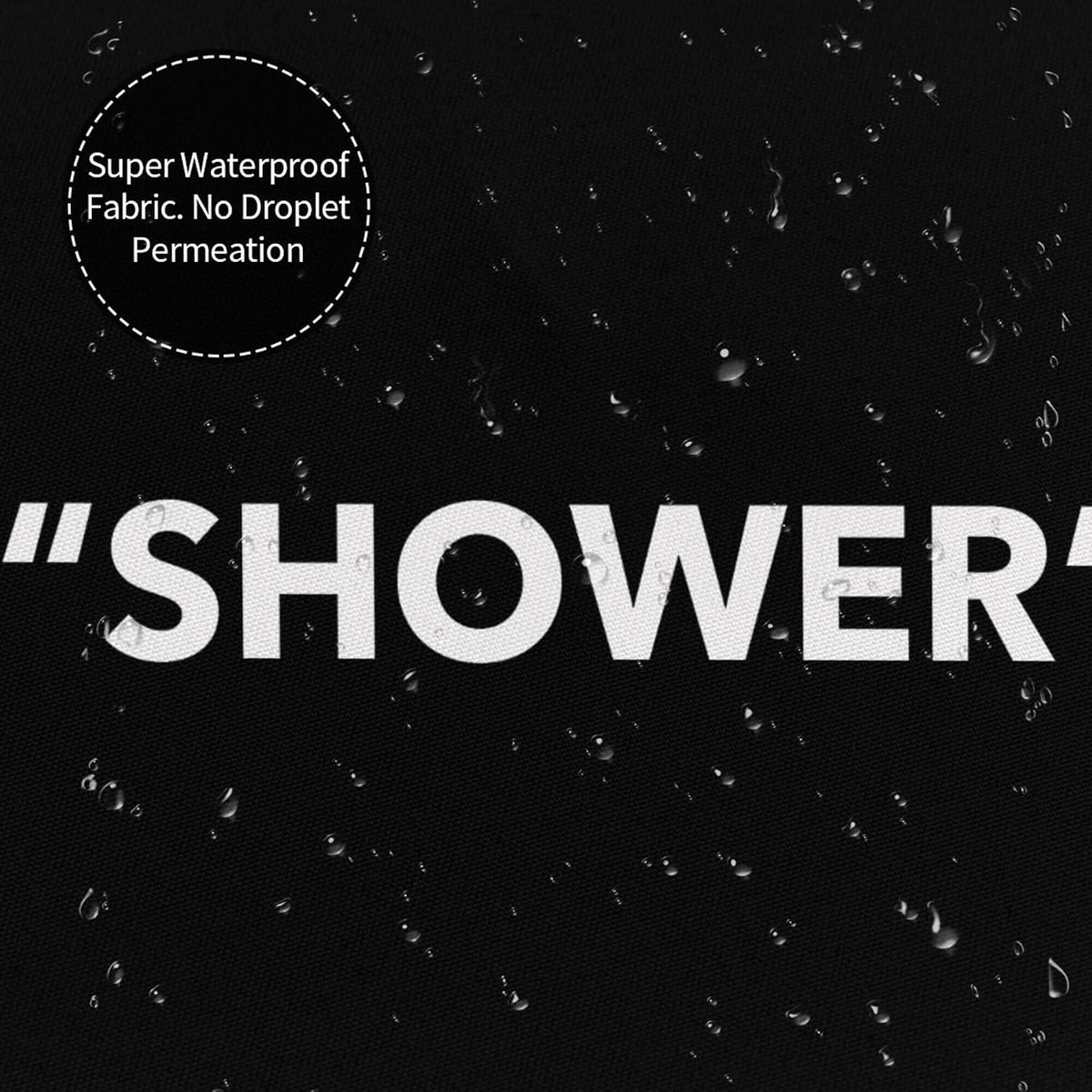 Ohocut Shower Curtain, Minimalist Bathroom Shower Curtains Aesthetic, 120 GSM Heavy Duty Polyester Shower Curtain
