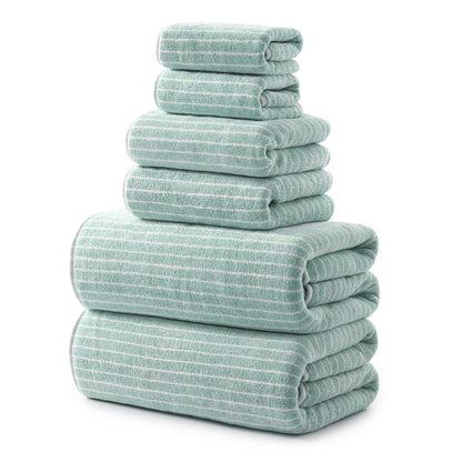 REDKISS 6-Piece Microfiber Bath Towel Set, Ultra Soft, Highly Absorbent & Quick Dry, 35x70 Inch Oversized, Gray Towels for Bathroom, Spa, Gym, 2 Bath 2 Hand 2 Washcloths