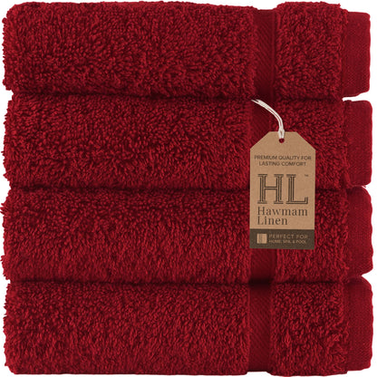 Hawmam Linen Cream 6 Piece Bath Towels Set for Bathroom Original Turkish Cotton Soft, Absorbent and Premium 2 Bath Towels, 2 Hand Towels, 2 Washcloths (Sea Salt)