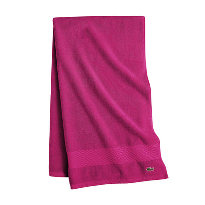 Lacoste Heritage 100% Supima Cotton Bath Towel 30" x 54", White