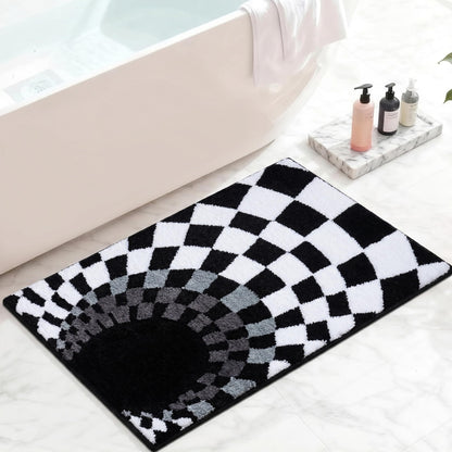 Oval Bathroom Rugs Non Slip Absorbent Ultra Luxury Fluffy