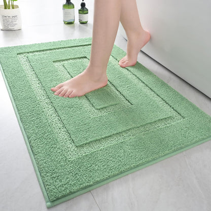 HOMORE Black Bathroom Rug 24x60 Inch Soft Absorbent Bathroom Runner Rug