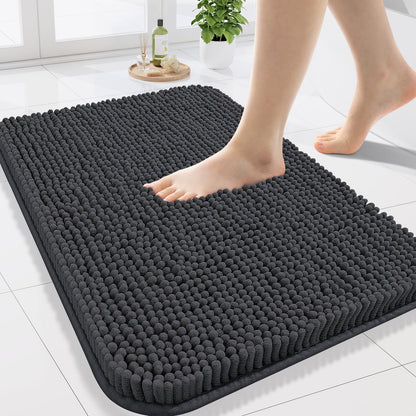 Arotive Bathroom Rugs 24x16, Soft Absorbent Shaggy Chenille Bath Rugs