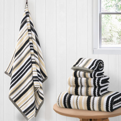 VOOVA & MOVAS Hand Towels 4 Pack, 100% Cotton, 16x27 in, Sage Beige