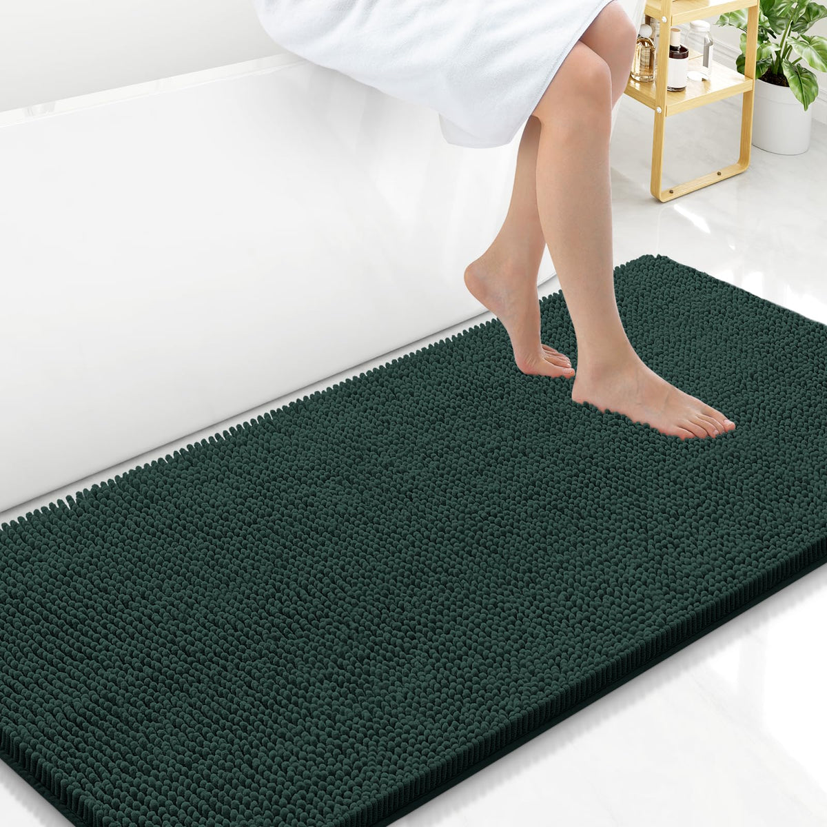 Arotive Bathroom Rugs 24x16, Soft Absorbent Shaggy Chenille Bath Rugs
