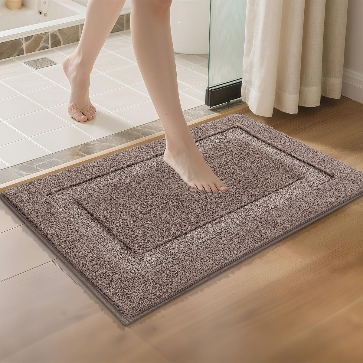 SHACOS Extra Soft Large Long Bathroom Runner Rug 60x24, White
