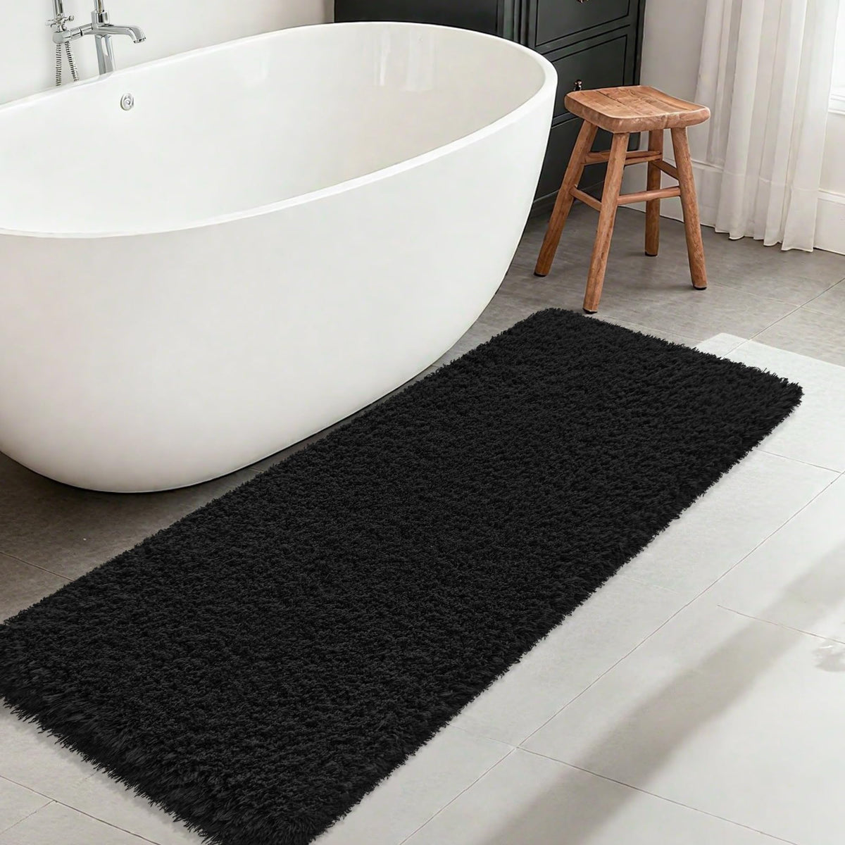 Pink Bathroom Rugs Non Slip 30"x20",Absorbent Bath Mat Quick Dry