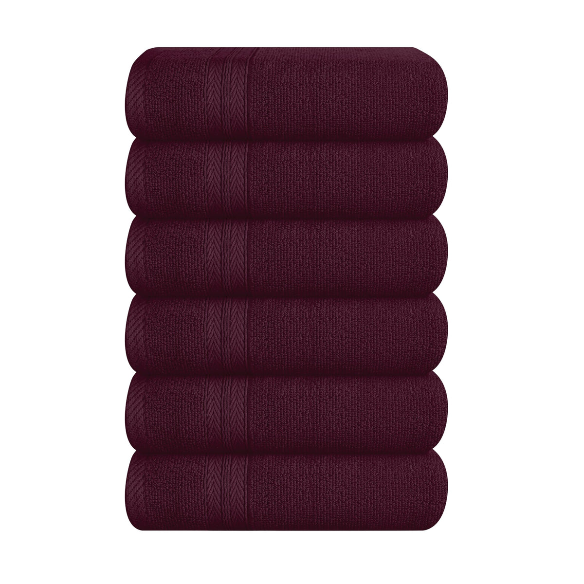 BOUTIQUO Navy Blue Towel Set - 8 Piece Bathroom Towel Set - 100% Ring Spun Cotton, 2 Bath Towel 27x54, 2 Hand Towel 16x28, 4 Washcloth 13x13 - Ultra Soft Highly Absorbent