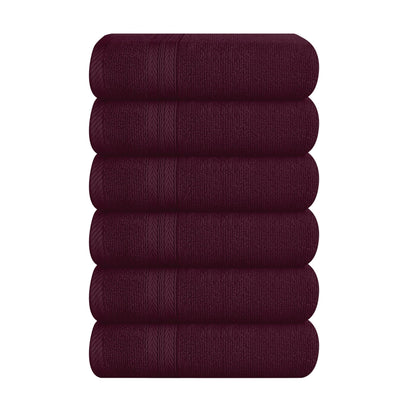 BOUTIQUO Navy Blue Towel Set - 8 Piece Bathroom Towel Set - 100% Ring Spun Cotton, 2 Bath Towel 27x54, 2 Hand Towel 16x28, 4 Washcloth 13x13 - Ultra Soft Highly Absorbent