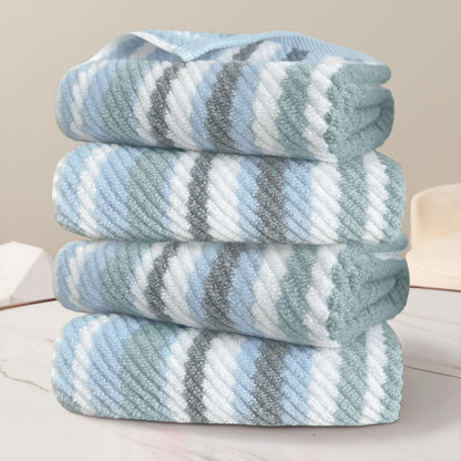 VOOVA & MOVAS Hand Towels 4 Pack, 100% Cotton, 16x27 in, Sage Beige