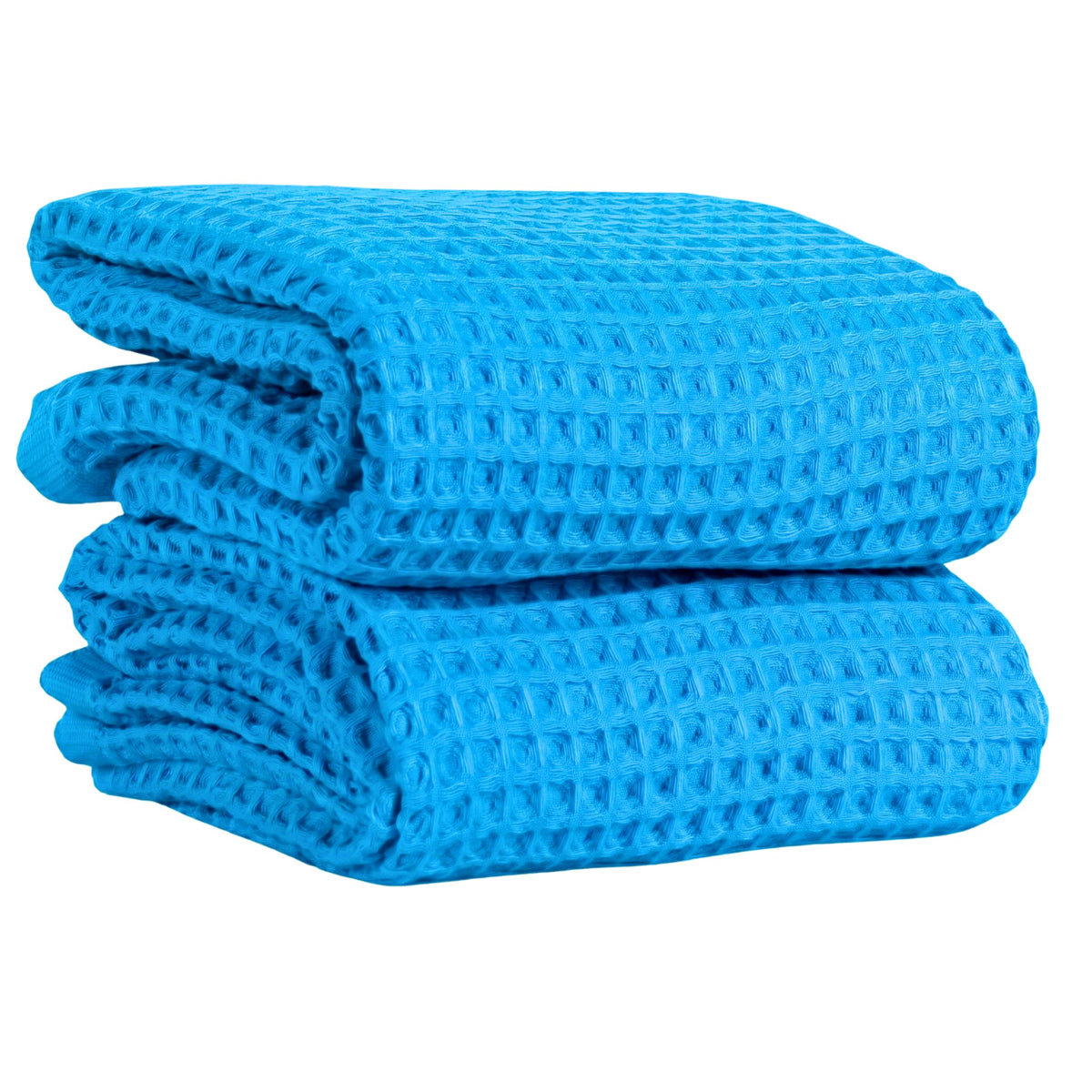 PÜSKÜL Natural 100% Turkish Cotton Waffle Hand and Kitchen Towels Set of 3