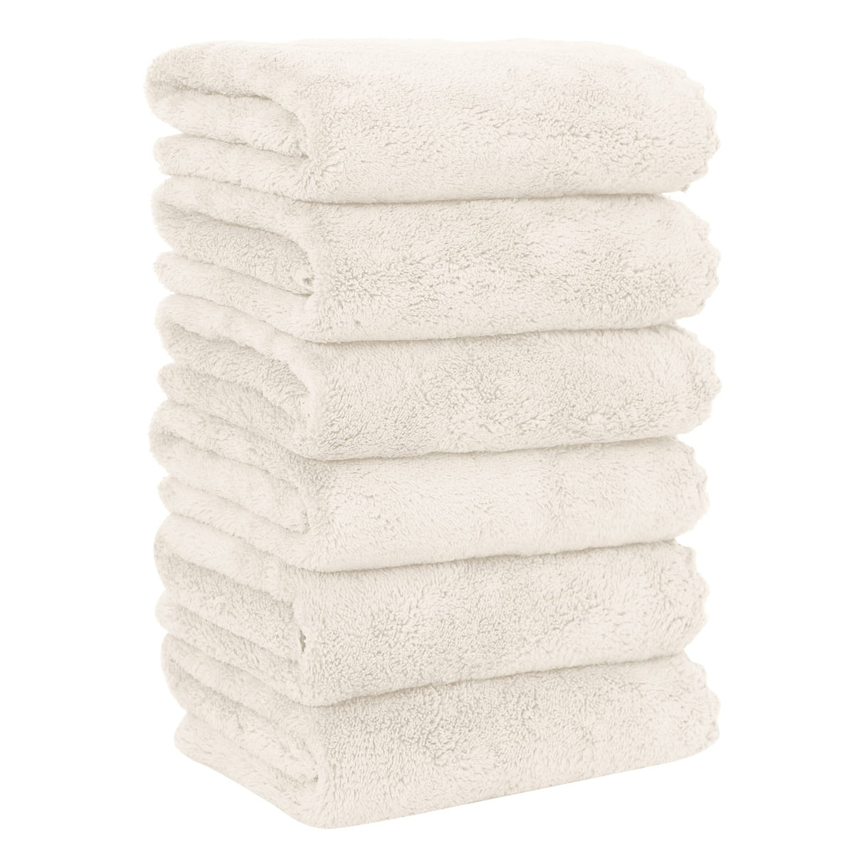 MOONQUEEN 6 Pack Premium Hand Towels - Quick Drying - Microfiber Coral Velvet Highly Absorbent Towels - Multipurpose Use as Hotel, Bathroom, Shower, Spa, Hand Towel 16 x 28 inches (Brown)