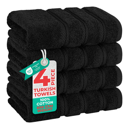 American Soft Linen 100% Cotton Luxury Turkish Towels, 4 PC Bath Towel Set