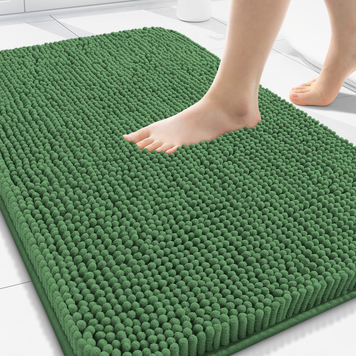 Arotive Bathroom Rugs 24x16, Soft Absorbent Shaggy Chenille Bath Rugs
