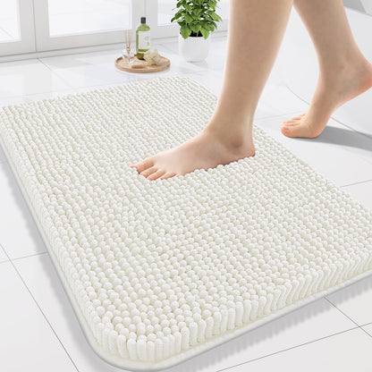 Arotive Bathroom Rugs 24x16, Soft Absorbent Shaggy Chenille Bath Rugs