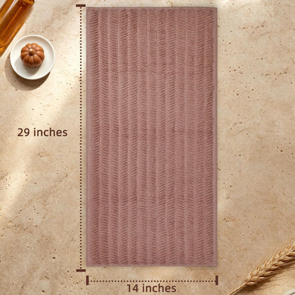 Fall Hand Towels Set of 2 - Bathroom & Kitchen Towels, Jacquard(Terracotta)