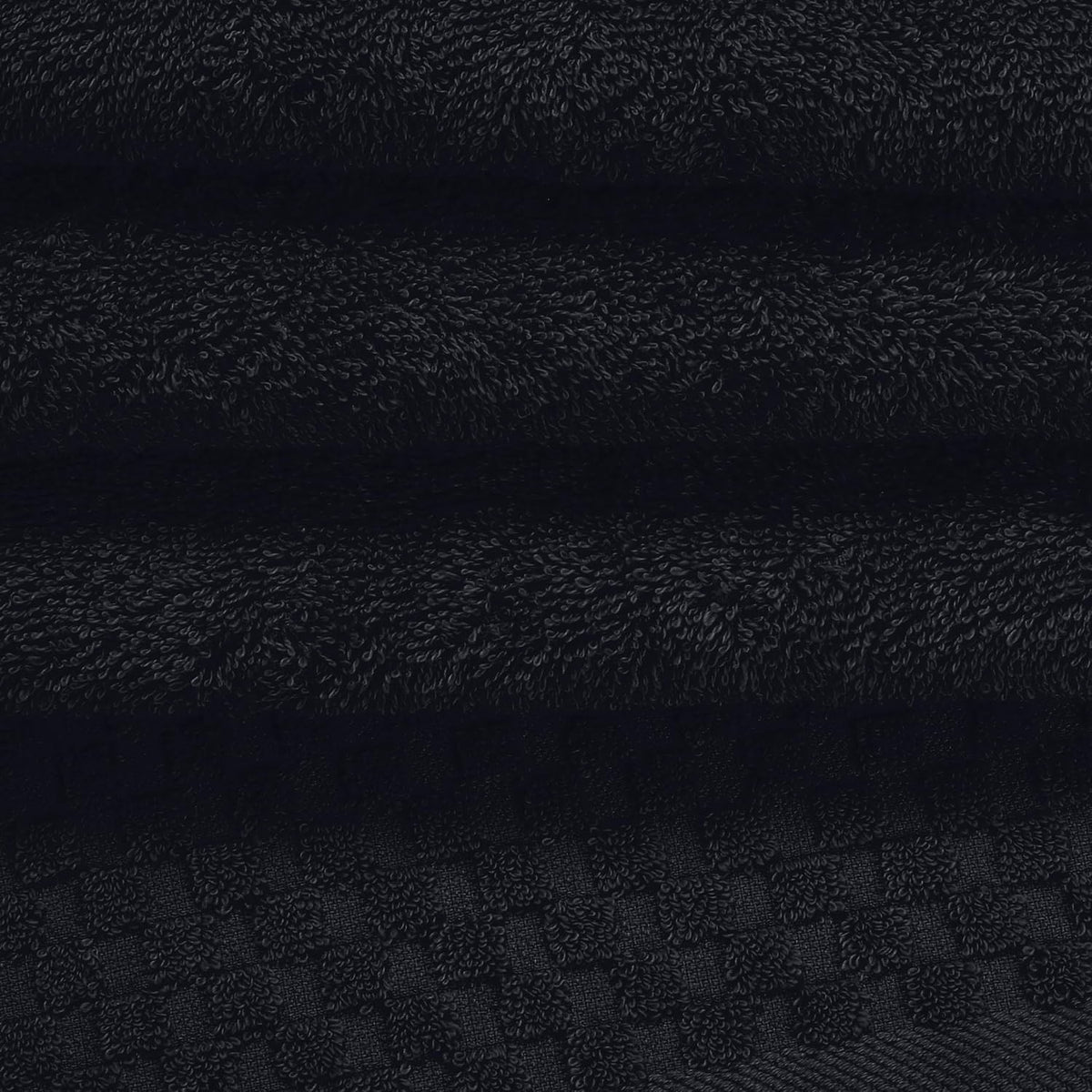 MyOwn Premium Cotton 6 Pack Towel Set for Bathroom, Contains 2 Bath Towels 28x55 inch, 2 Hand Towels 16x24 inch & 2 Wash Coths 12x12 inch, Ideal Everyday use, Compact & Lightweight - Black