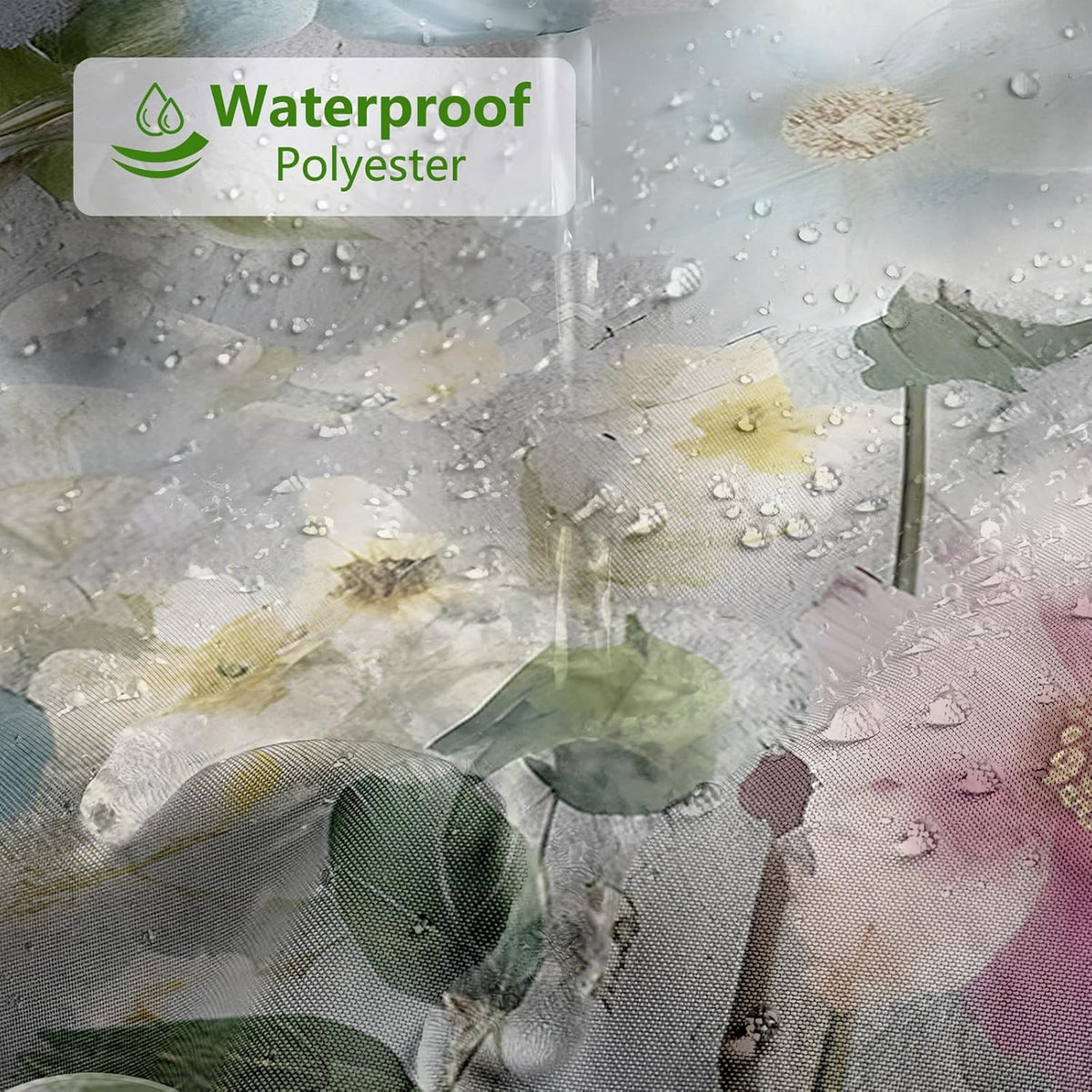 MEHOFOND Rustic Farmhouse Shower Curtain, Colorful Flowers Shower Curtains,Farm Teal Floral on Country Wooden Shower Curtain,Country Blue Wild Garden Plant Fabric Curtains for Bathroom 72x 72 inch