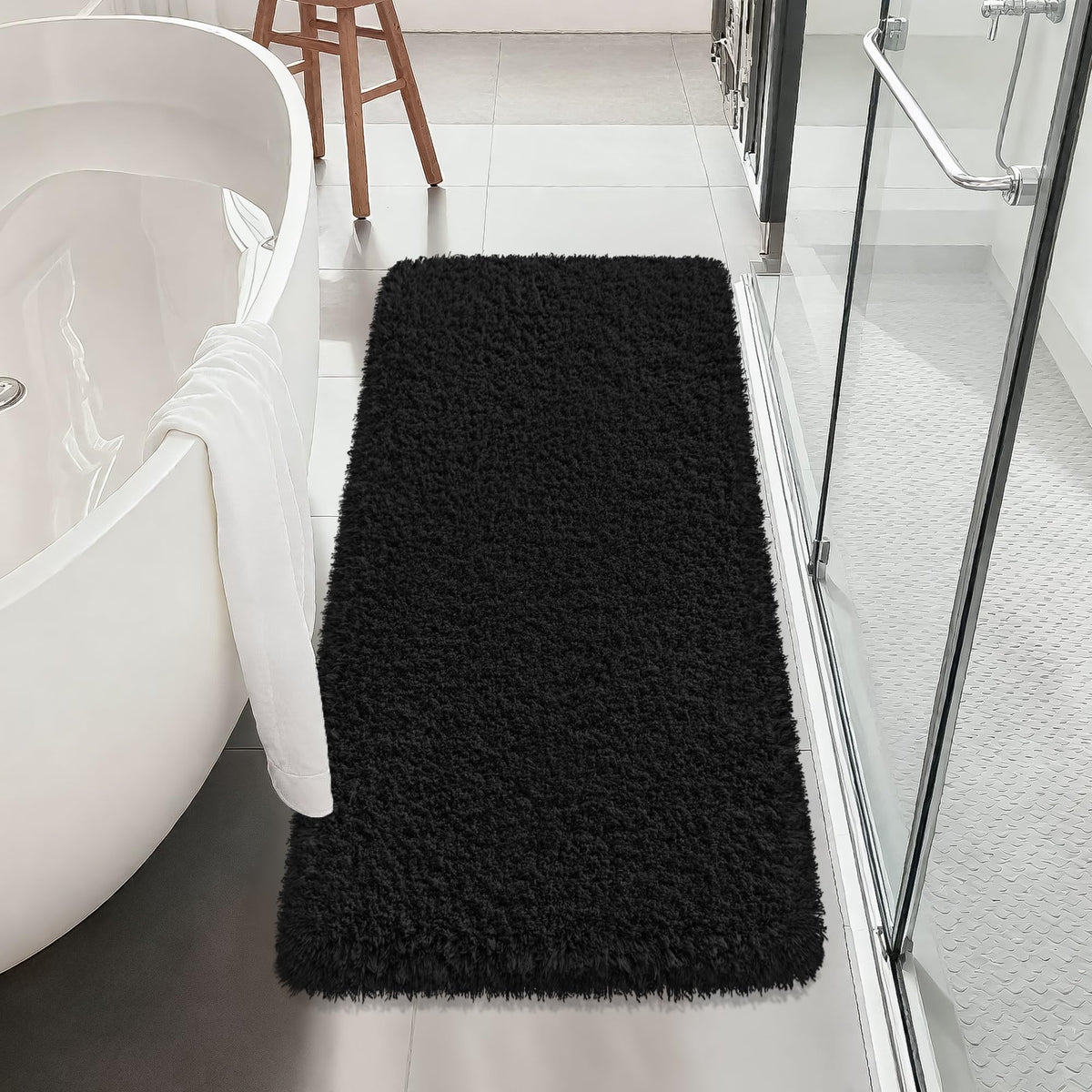 Pink Bathroom Rugs Non Slip 30"x20",Absorbent Bath Mat Quick Dry