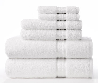 COTTON CRAFT Ultra Soft 6 Piece Towel Set - 100% Cotton Towels - Burgundy
