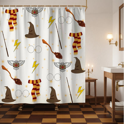 Black Goth Witchy Skull Shower Curtain Gothic Home Gift 72x72 Inches