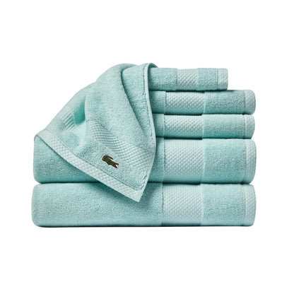 Lacoste Heritage 100% Supima Cotton Bath Towel 30" x 54", White