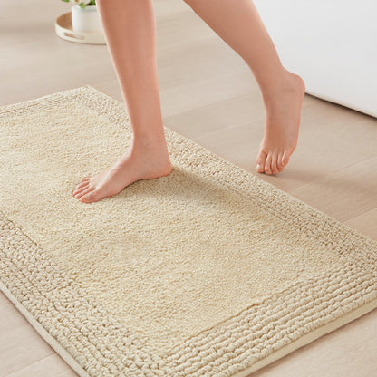 Madison Park Splendor Reversible 100% Cotton Bath Rug, 21 x 34, White