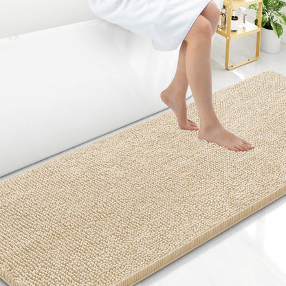 Arotive Bathroom Rugs 24x16, Soft Absorbent Shaggy Chenille Bath Rugs
