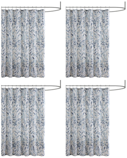 Madison Park Sofia Shower Curtain for Bathroom, 72 x 72, Blue