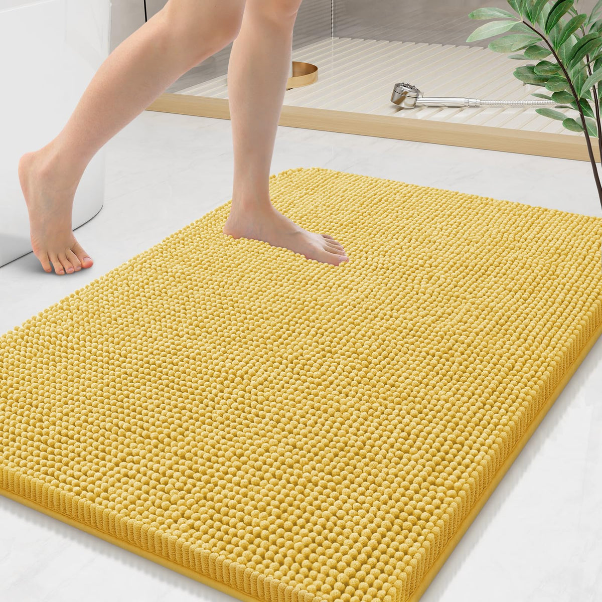 Arotive Bathroom Rugs 24x16, Soft Absorbent Shaggy Chenille Bath Rugs