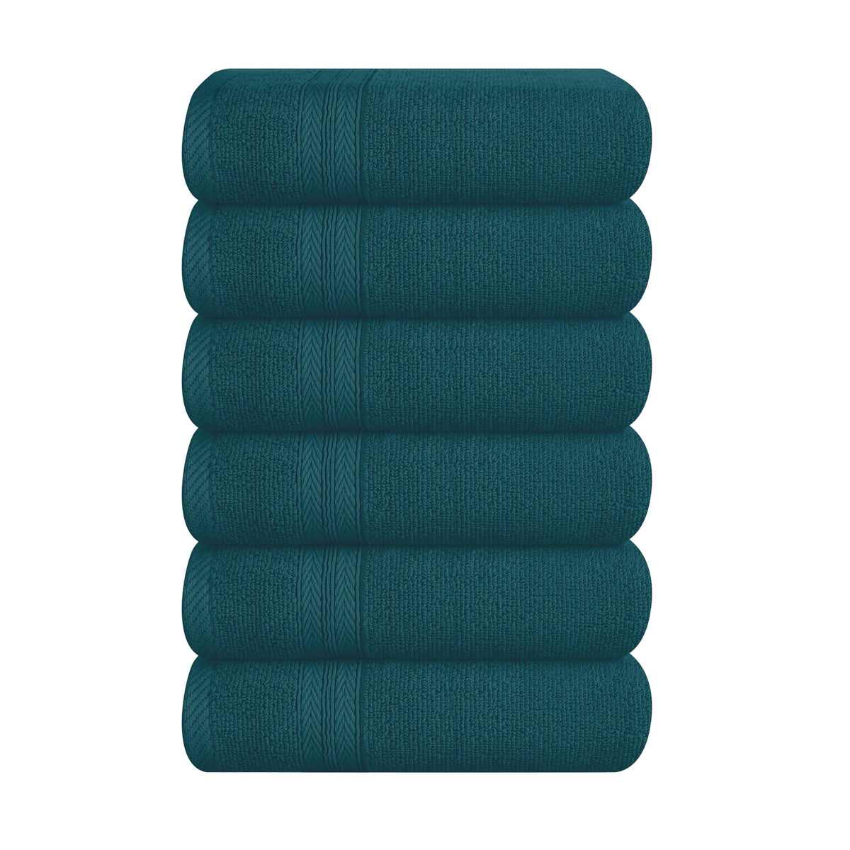 BOUTIQUO Navy Blue Towel Set - 8 Piece Bathroom Towel Set - 100% Ring Spun Cotton, 2 Bath Towel 27x54, 2 Hand Towel 16x28, 4 Washcloth 13x13 - Ultra Soft Highly Absorbent