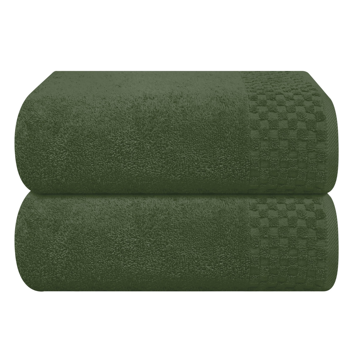 MyOwn Premium Cotton 6 Pack Towel Set for Bathroom, Contains 2 Bath Towels 28x55 inch, 2 Hand Towels 16x24 inch & 2 Wash Coths 12x12 inch, Ideal Everyday use, Compact & Lightweight - Black