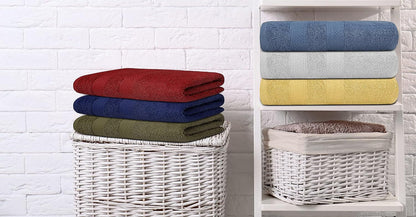 ZUPERIA Classic Hand Towels Pack of 10 (16 x 28 Inches) 100% Ring Spun Cotton Light Weight & Super Absorbent, Fast Drying Hand Towels for Bathroom, Hotels, Travel and Spa (Assorted)