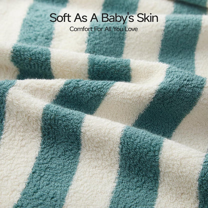 REDKISS Striped Hand Towels for Bathroom, Kitchen Decor, Guest Use, Ultra Soft and Highly Absorbent for Kids Adults, 100% Cotton, 12” x 28”, 3 Pack