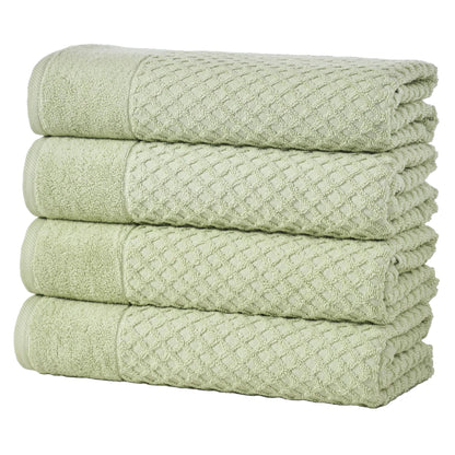 Great Bay Home Bath Towels - 100% Cotton 6 Piece Towel Set - Diamond Waffle Weave - Absorbent, Durable, Quick-Dry Towels for Bathroom (Copper)