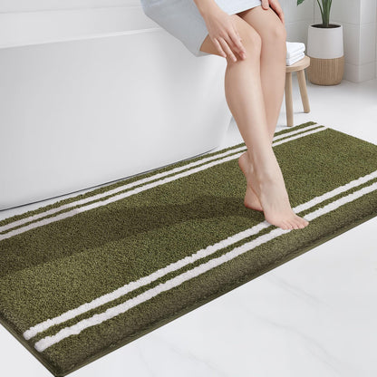 PURRUGS Bathroom Runner Rug, Bath Mat, 24" x 60", Beige