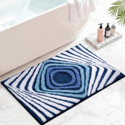 Oval Bathroom Rugs Non Slip Absorbent Ultra Luxury Fluffy